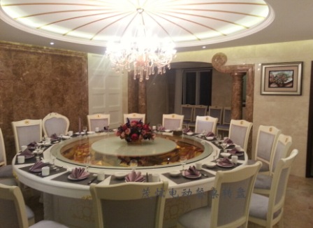 湖南长沙酒店大型电动餐桌转盘尺寸