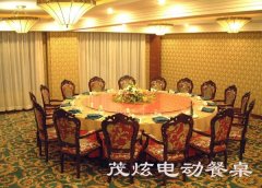 广西南宁酒店使用茂炫大型电动餐桌转盘效果图