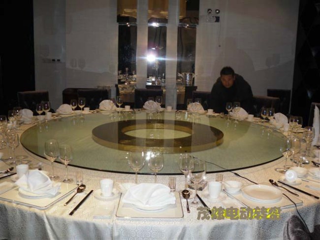 茂炫电动餐桌转盘图片